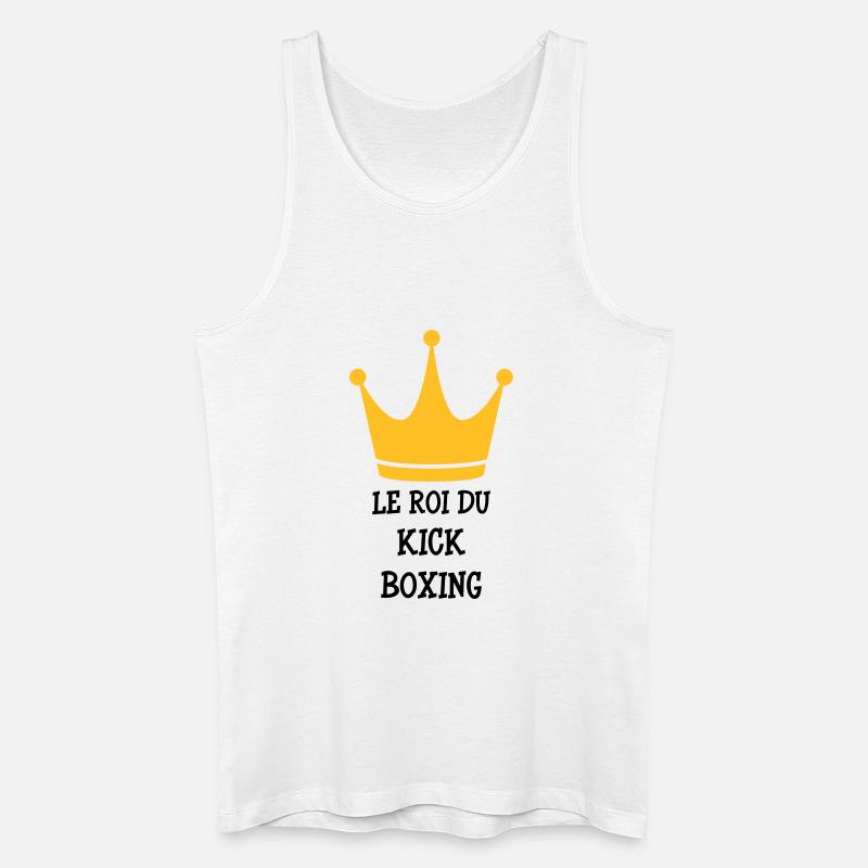Kickboxen / Kickboxing / Kickboxer / Kick Boxing - Männer Bio Tank Top - Weiß