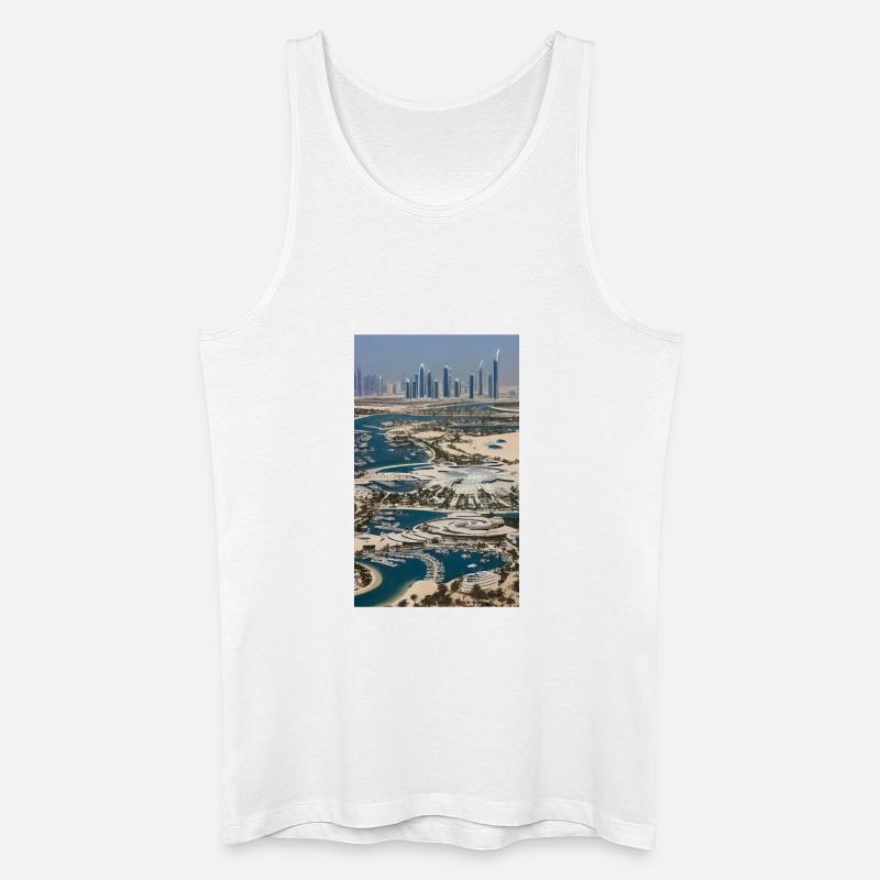 Abu Dhabi Abu Dhabi - Männer Bio Tank Top - Weiß