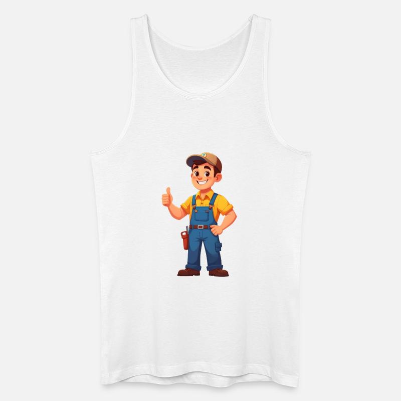 Mechaniker oder Handwerker - Männer Bio Tank Top - Weiß
