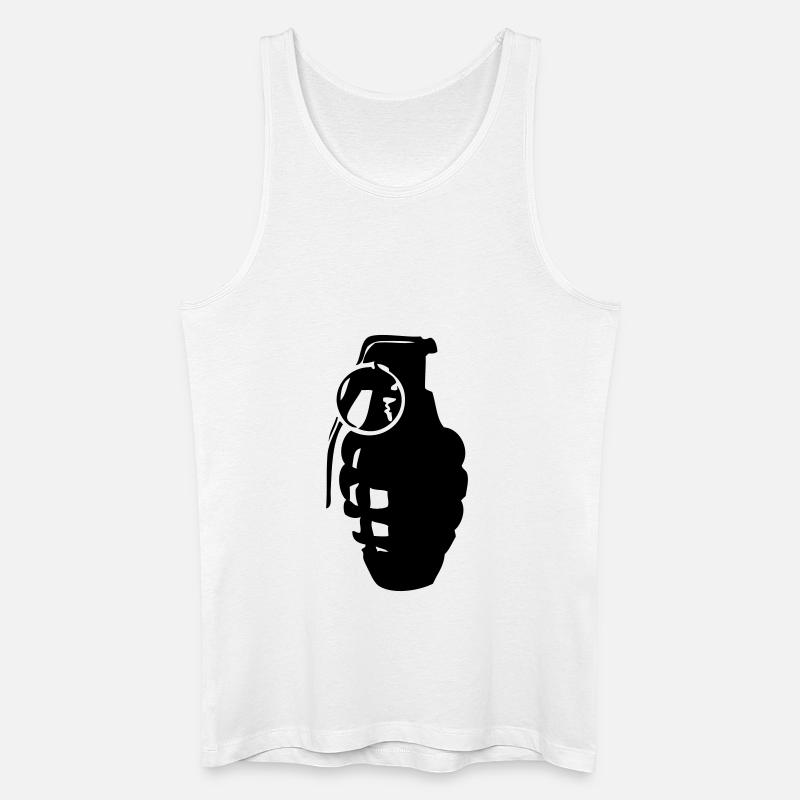 grenade - Männer Bio Tank Top - Weiß