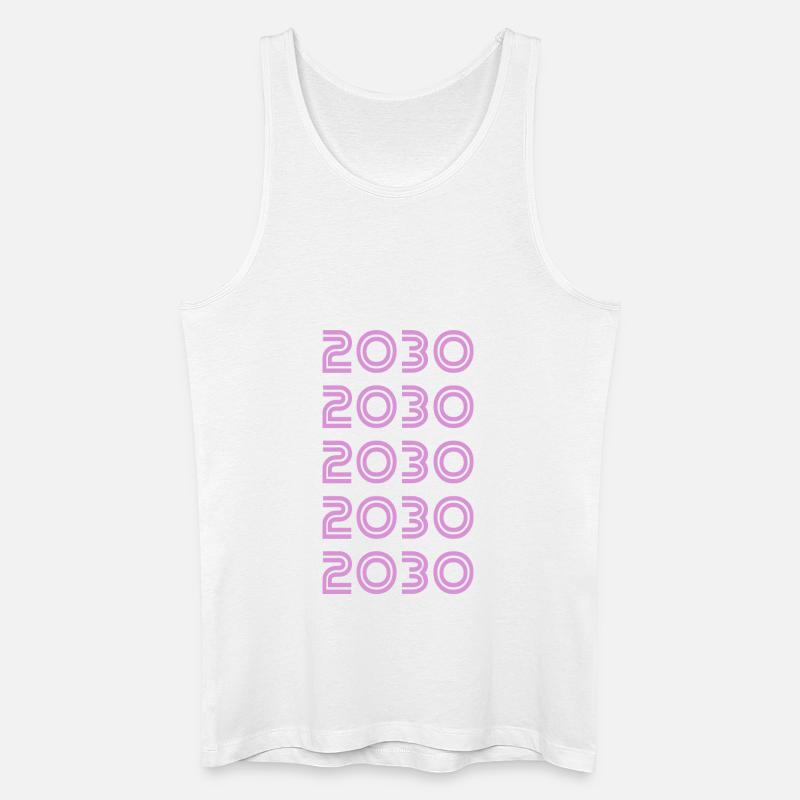 2030 - Männer Bio Tank Top - Weiß