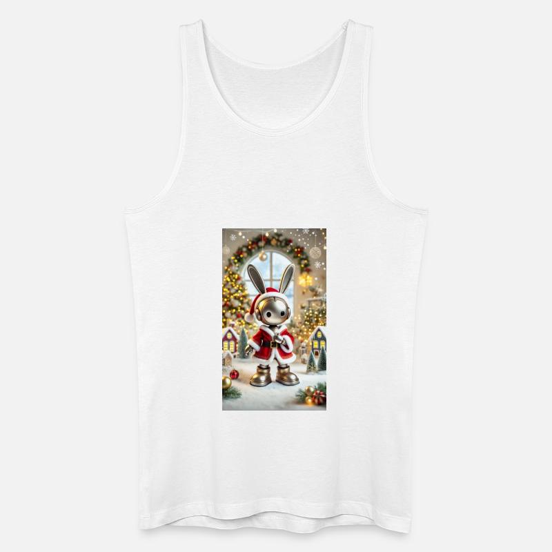Weihnachtshase - Männer Bio Tank Top - Weiß