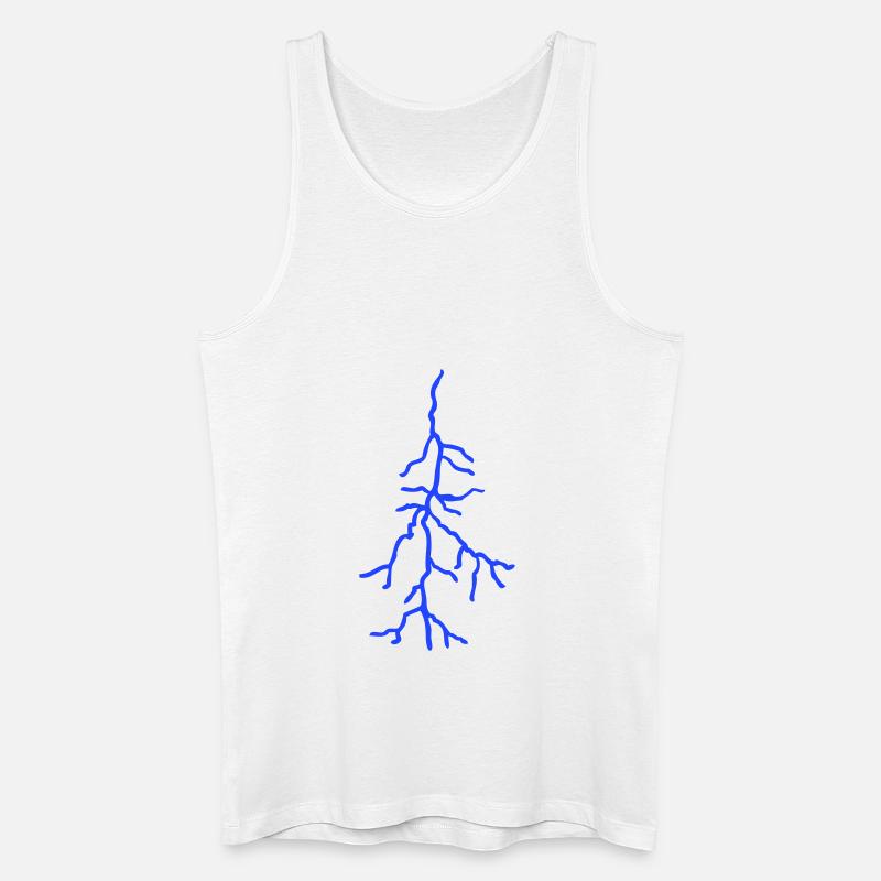 Blitz - Männer Bio Tank Top - Weiß