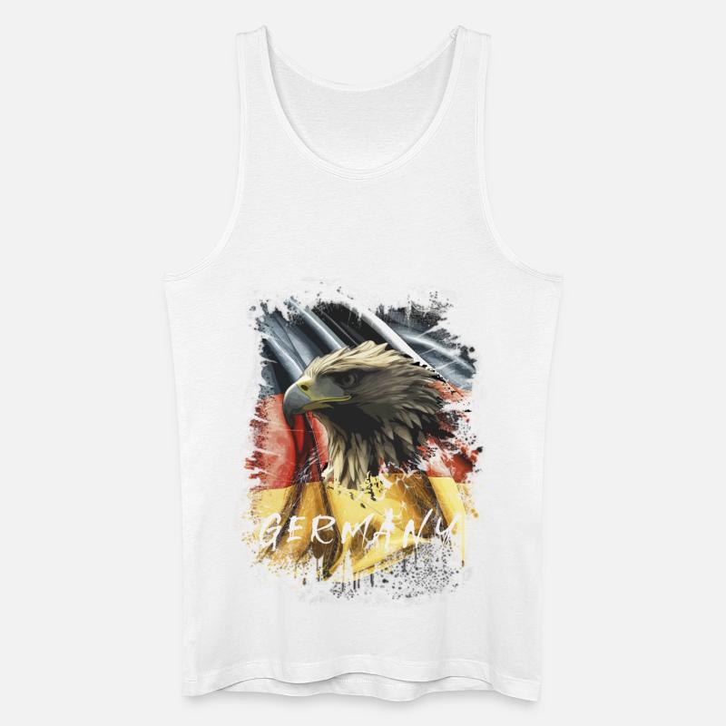 Germany Eagle Eagle Head Gift - Men’s Organic Tank Top - white
