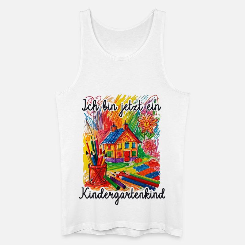 Kindergartenkind - Männer Bio Tank Top - Weiß