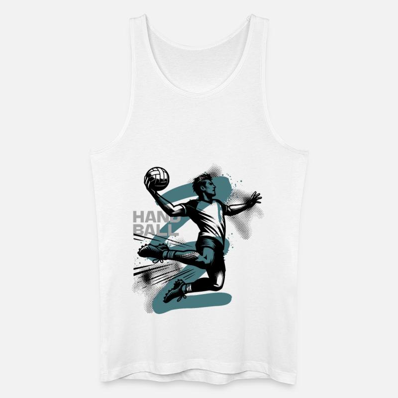 Handball - Männer Bio Tank Top - Weiß