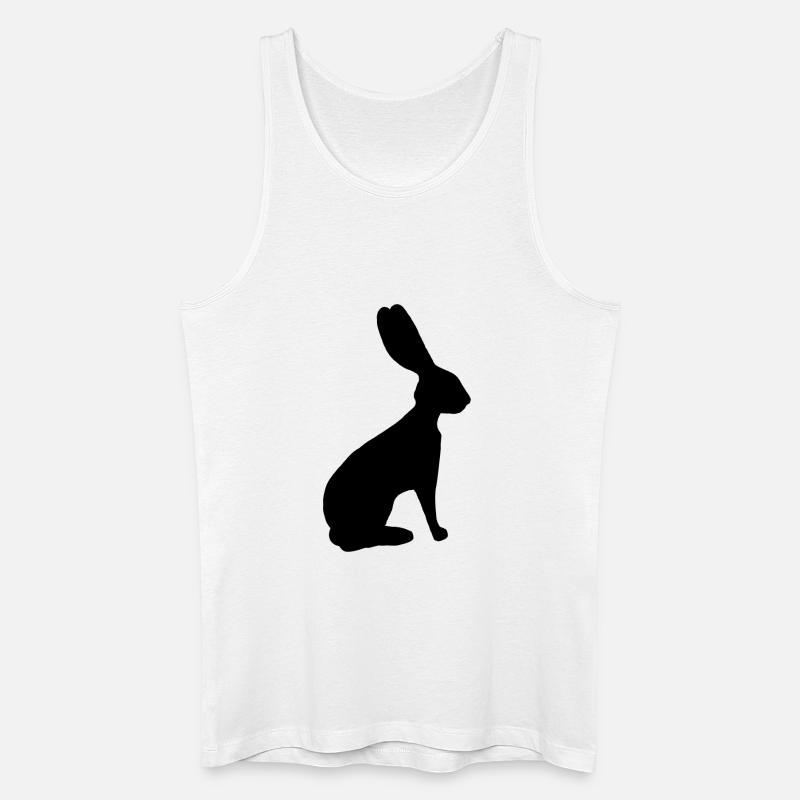 Anpassbares lievre-Muster - Männer Bio Tank Top - Weiß