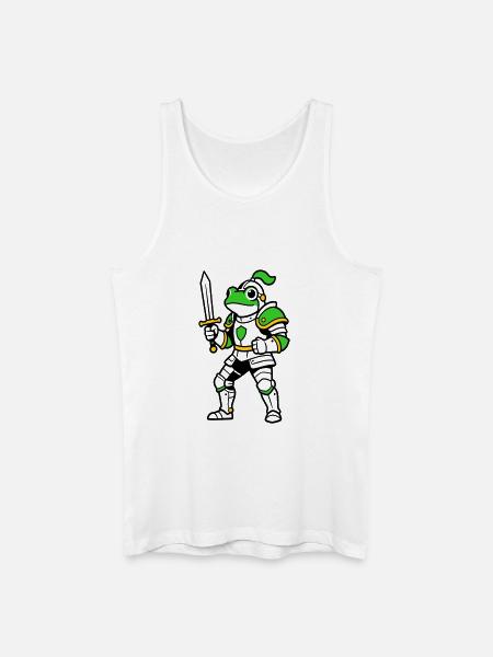 Frog Knight - Men’s Organic Tank Top - white