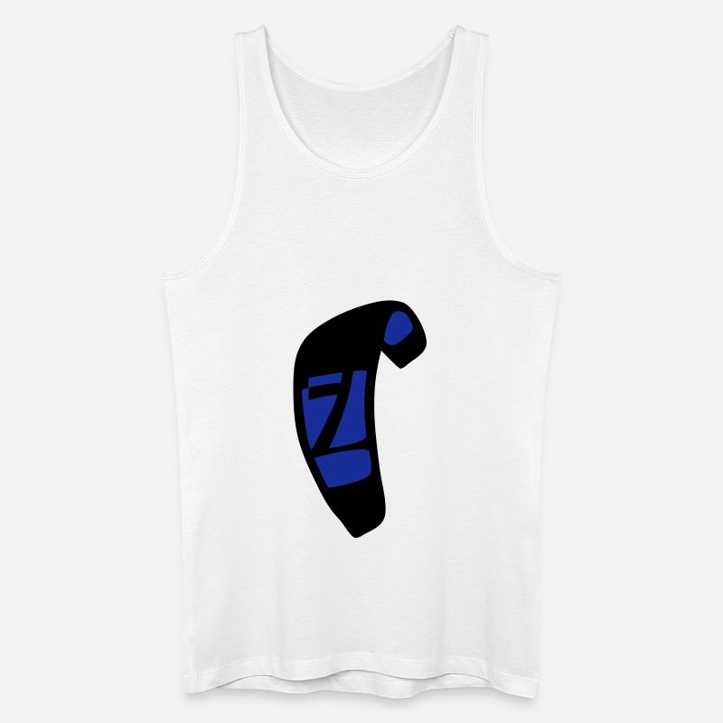 kite_n7_vec_2 de - Männer Bio Tank Top - Weiß