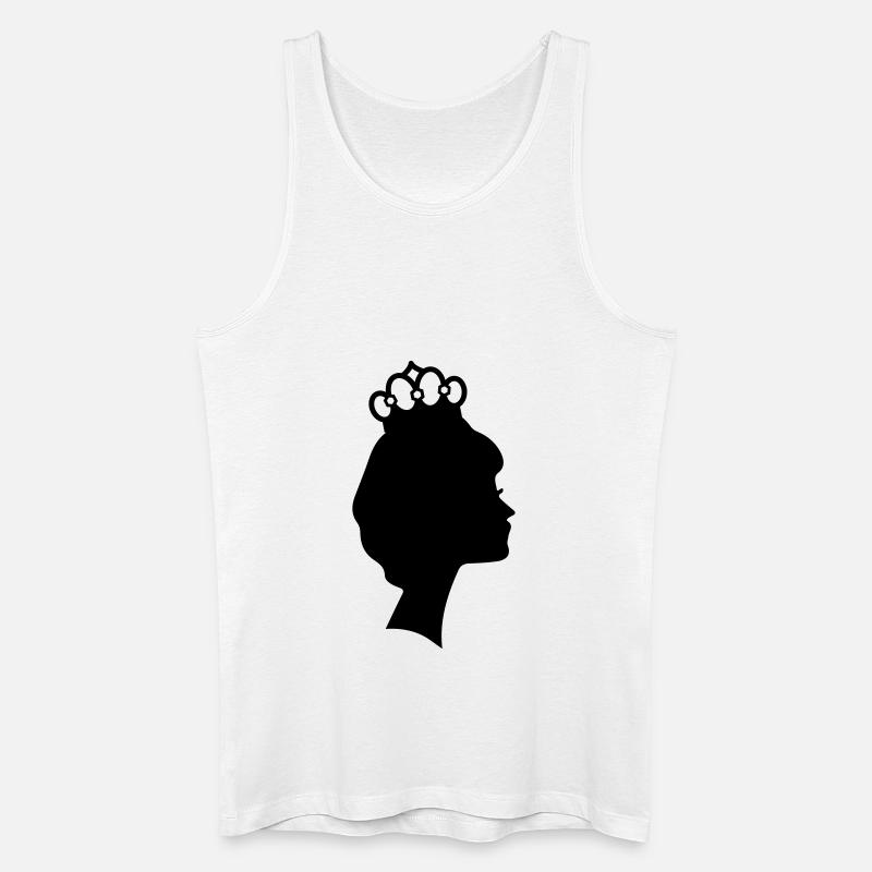 princess crown - Männer Bio Tank Top - Weiß