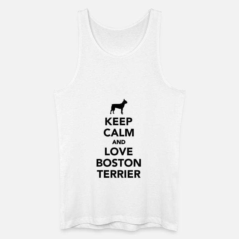 Boston Terrier - Männer Bio Tank Top - Weiß