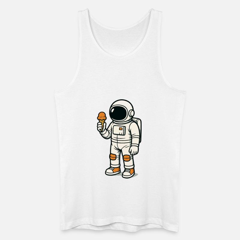 astronaut eis - Männer Bio Tank Top - Weiß