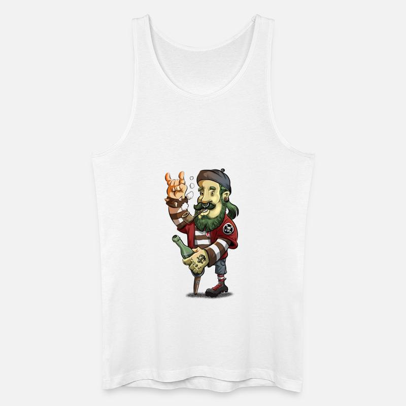 Hamburg - Männer Bio Tank Top - Weiß