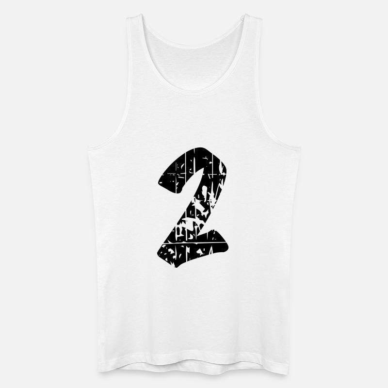 2 - Männer Bio Tank Top - Weiß