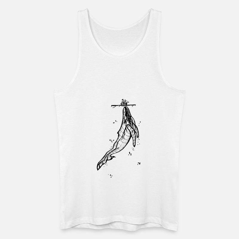 Wal - Männer Bio Tank Top - Weiß