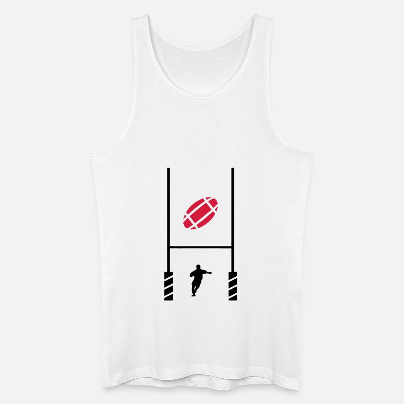 Rugby-Test 2 - Männer Bio Tank Top - Weiß