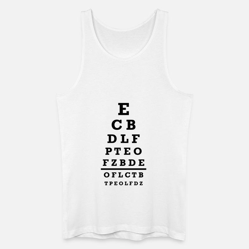 Optiker - Männer Bio Tank Top - Weiß