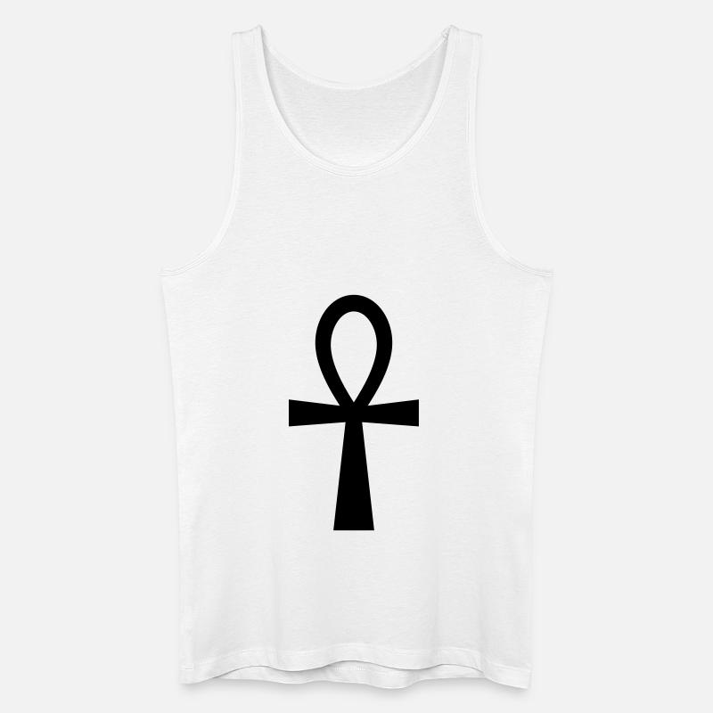 Ankh Symbol (Vector) - Männer Bio Tank Top - Weiß