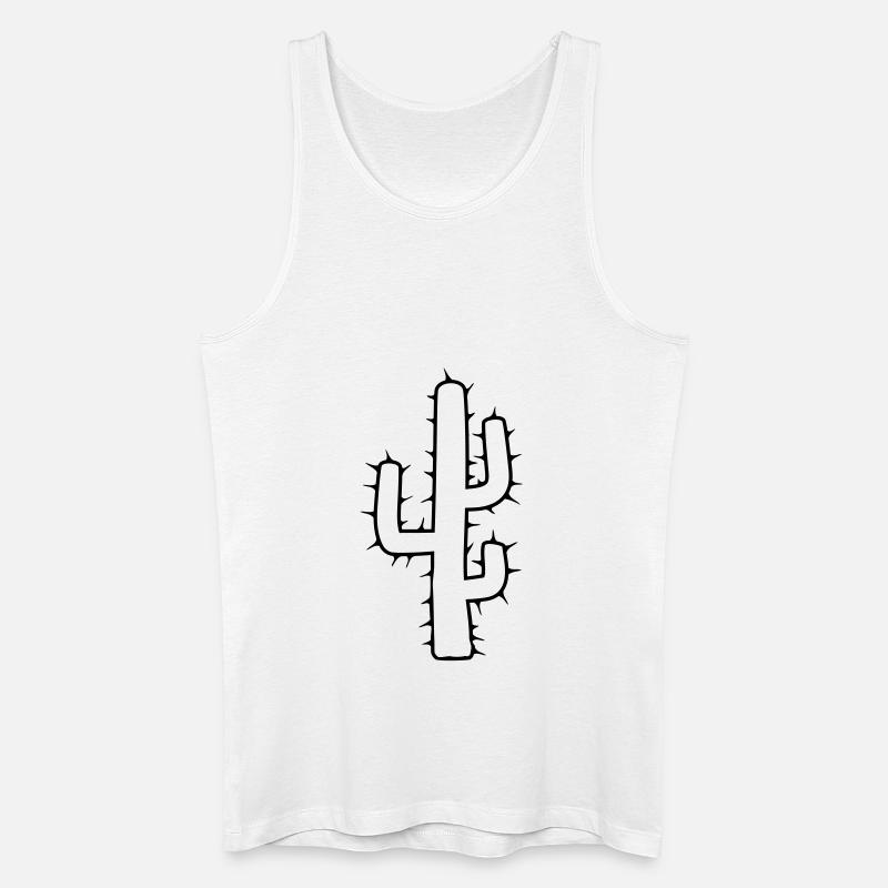 großer kaktus wüste stacheln - Männer Bio Tank Top - Weiß