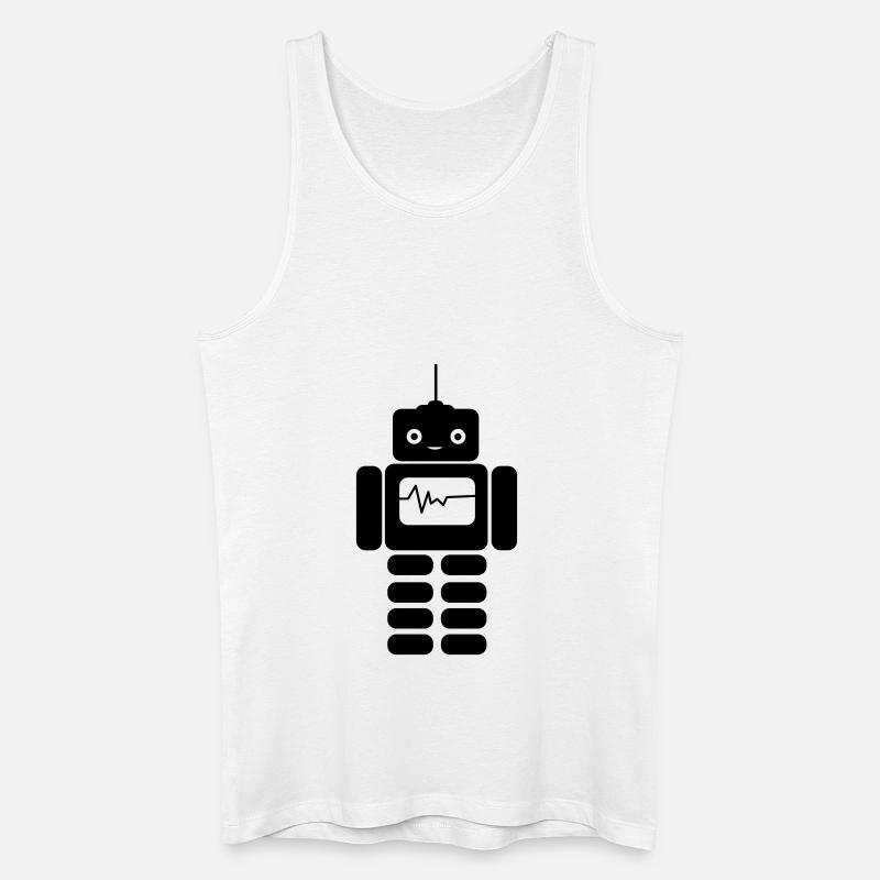 roboter - Männer Bio Tank Top - Weiß