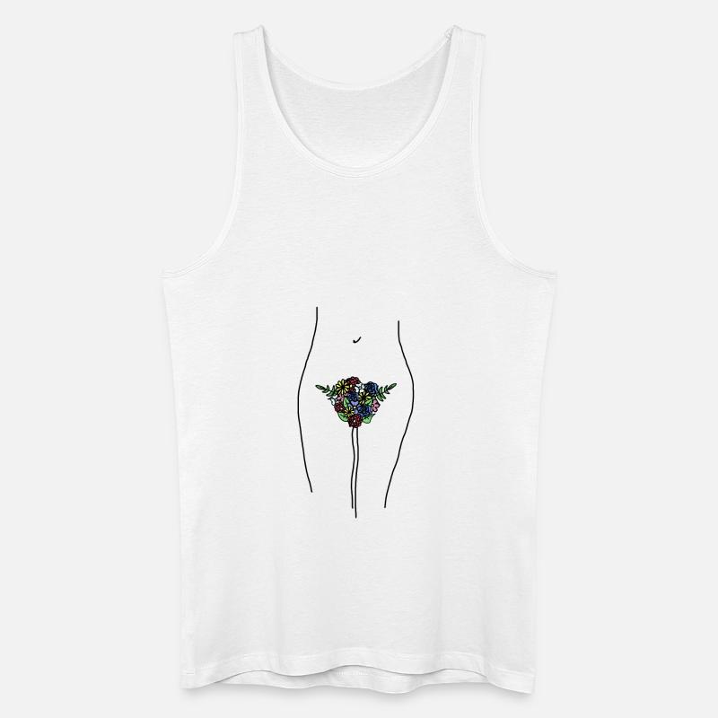 flowerpower - Männer Bio Tank Top - Weiß
