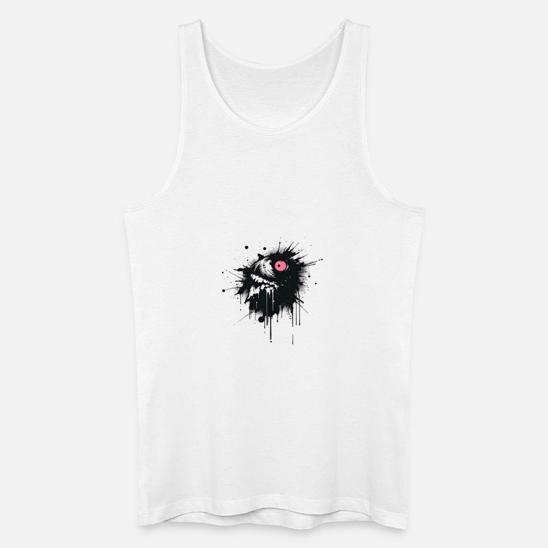 Kunstauge - Männer Bio Tank Top - Weiß