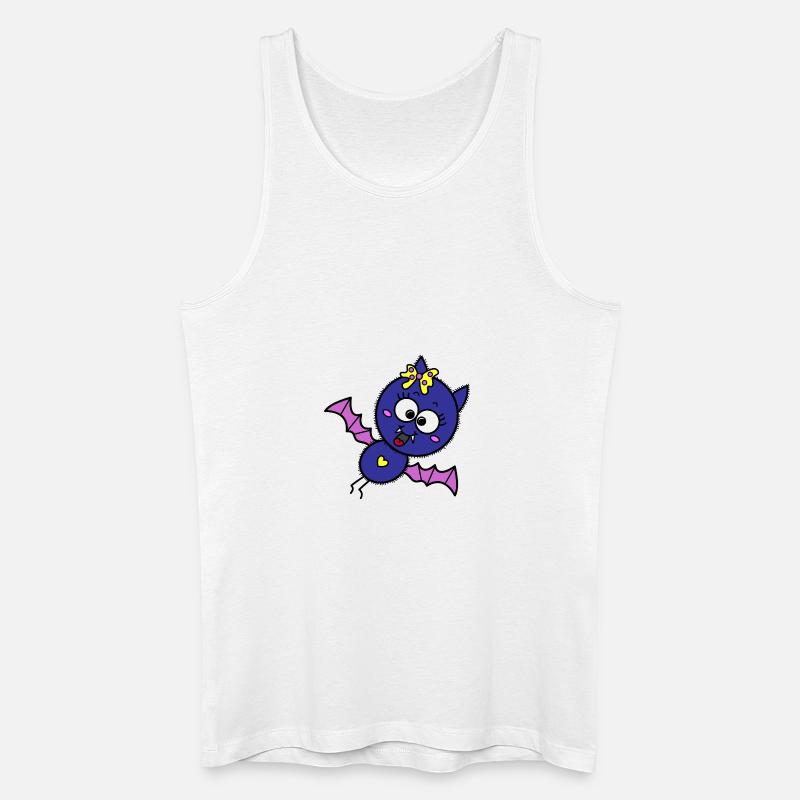 Fledermausi - Männer Bio Tank Top - Weiß