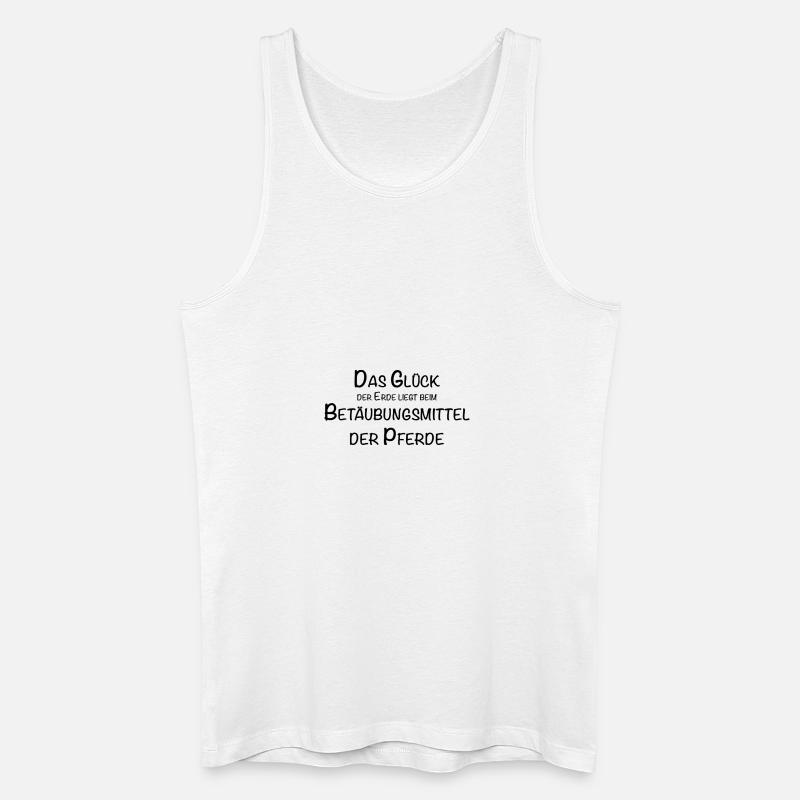 glück der Pferde - Männer Bio Tank Top - Weiß