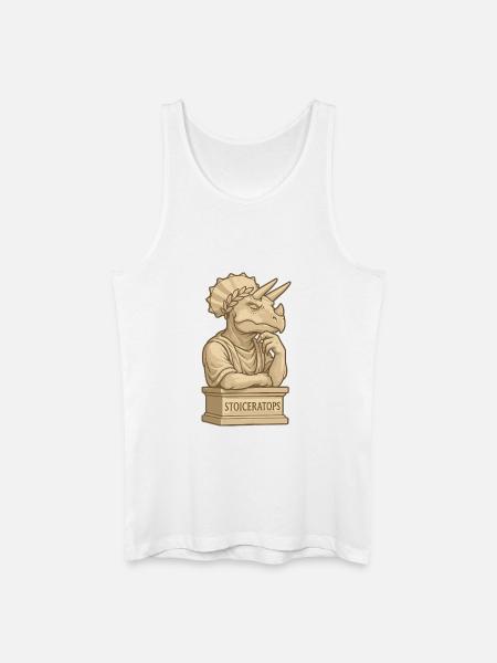 Stoiceratops - Débardeur bio Homme - blanc