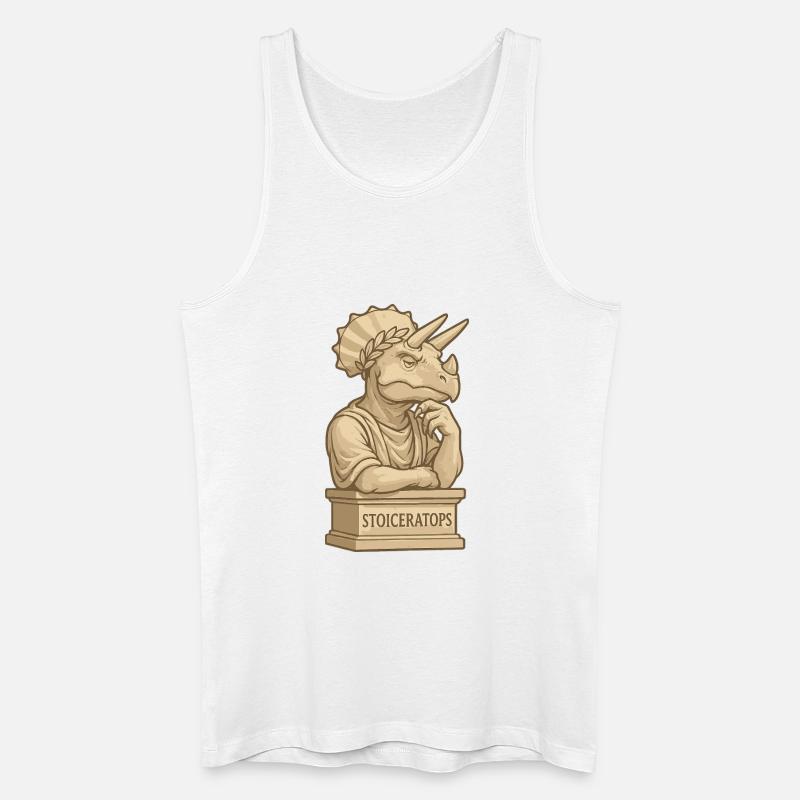 Stoiceratops - Men’s Organic Tank Top - white