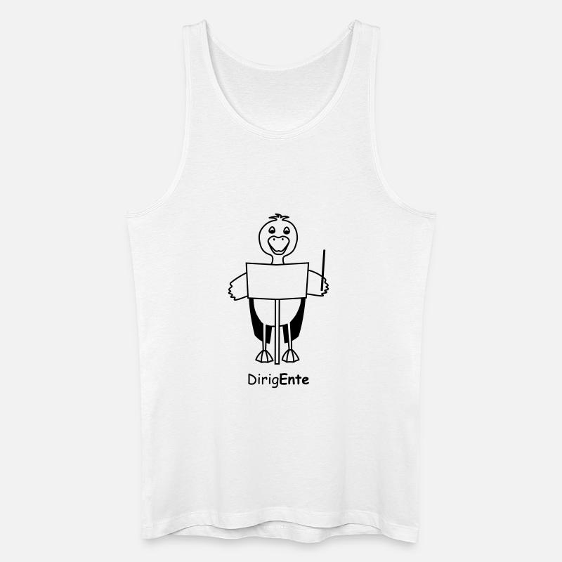 TIB_DirigEnte - Männer Bio Tank Top - Weiß