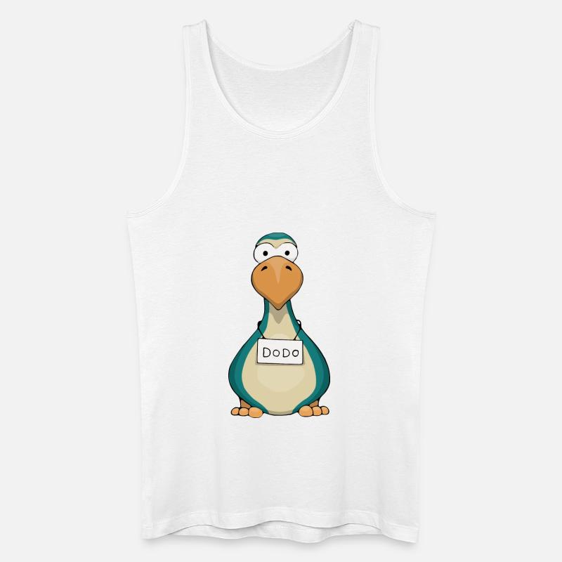 Dodo lustiger Vogel Geschenk - Männer Bio Tank Top - Weiß