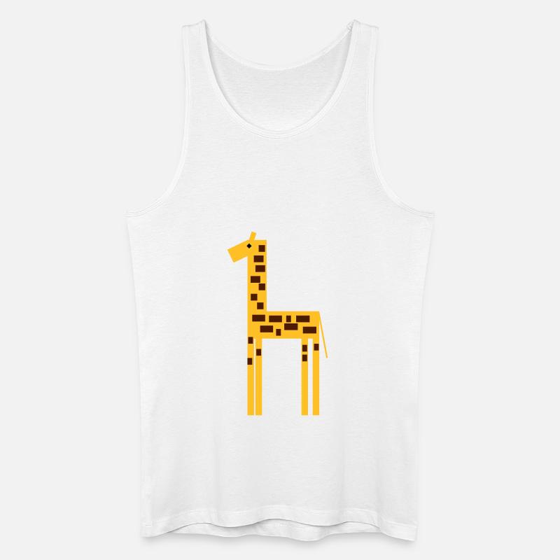 giraffe 2 - Männer Bio Tank Top - Weiß