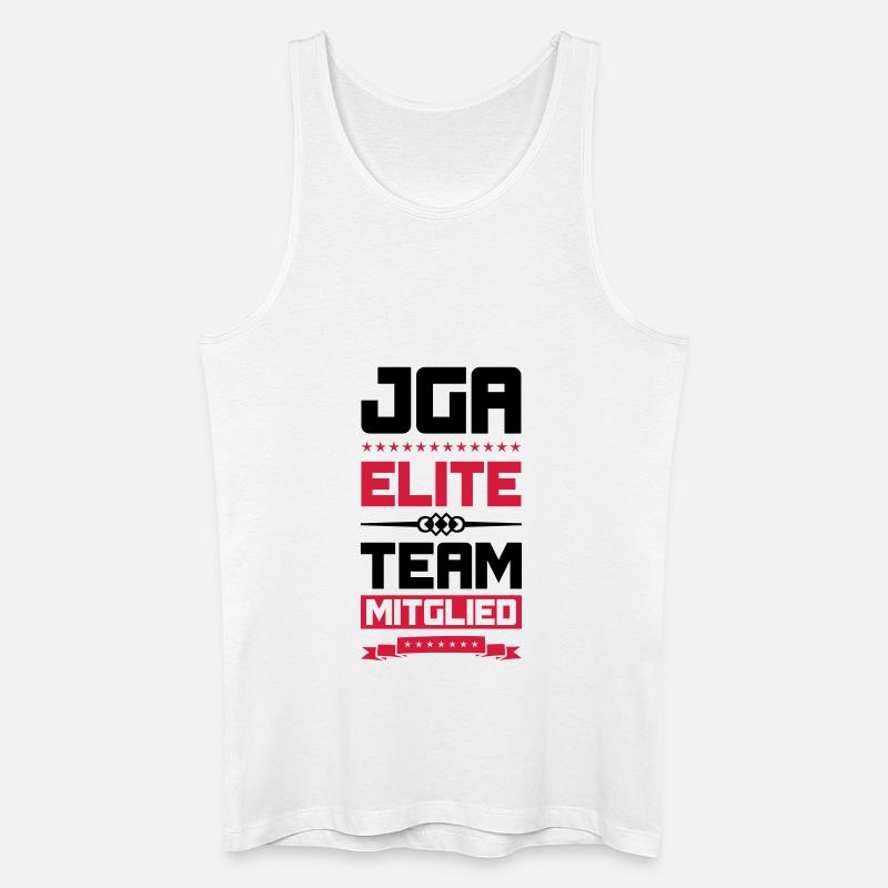 jga elite team - Männer Bio Tank Top - Weiß