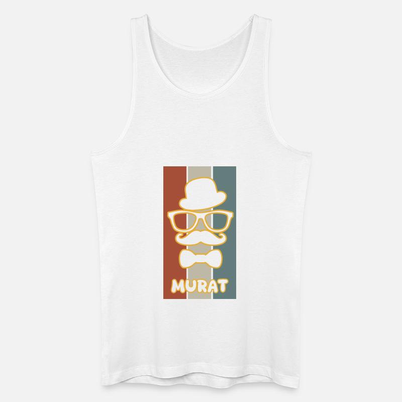 Murat als Name - Männer Bio Tank Top - Weiß