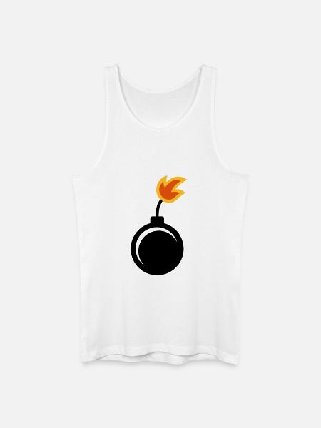 Bombe - Männer Bio Tank Top - Weiß