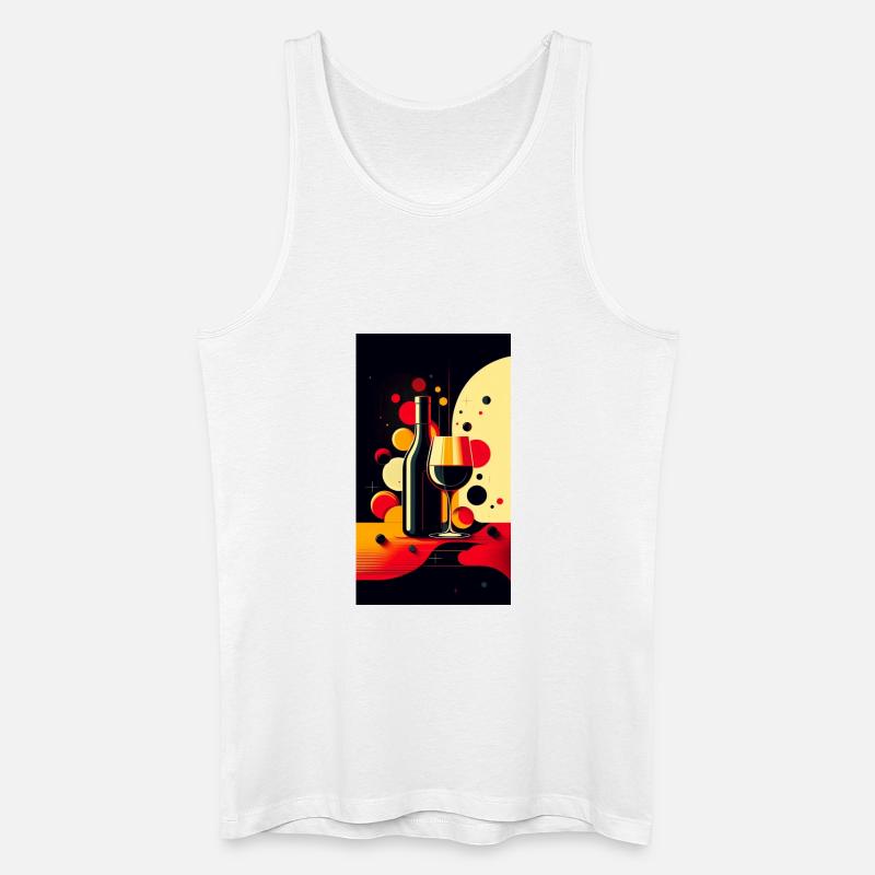 Wein 2 2 - Männer Bio Tank Top - Weiß