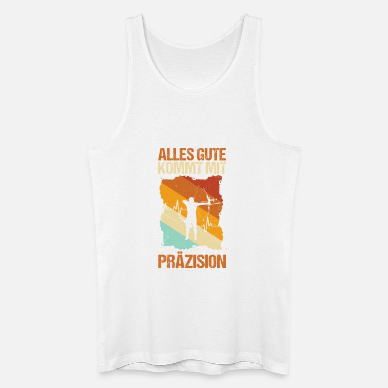 Bogenschütze Bogensport Bogenschießen - Männer Bio Tank Top - Weiß