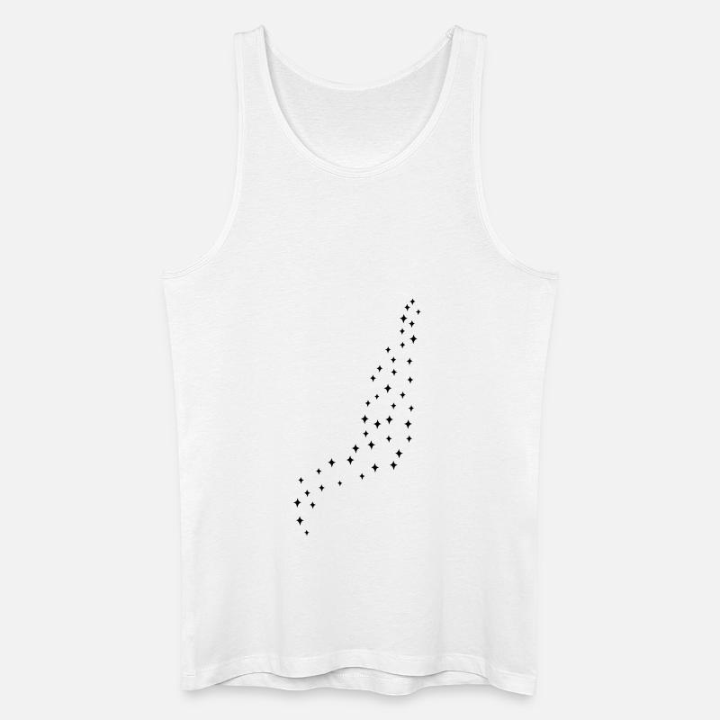 sterne_001 - Männer Bio Tank Top - Weiß