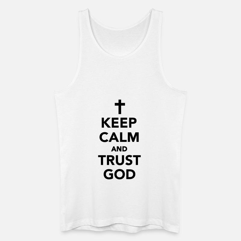 Gott - Männer Bio Tank Top - Weiß