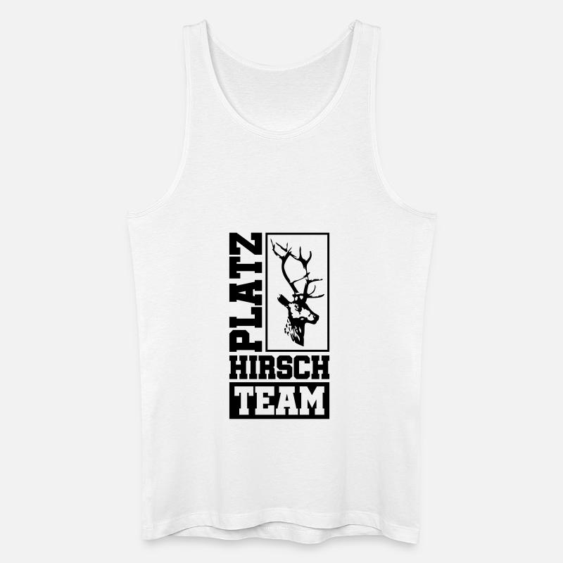 platz hirsch team - Männer Bio Tank Top - Weiß