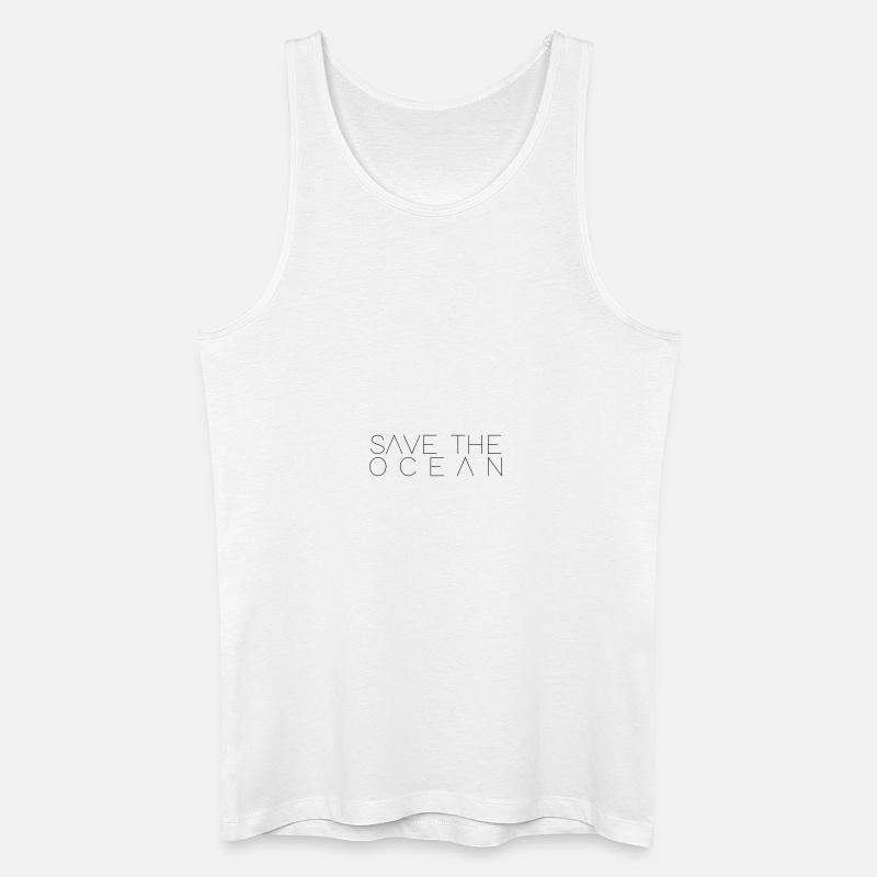 Save The Ocean - Männer Bio Tank Top - Weiß