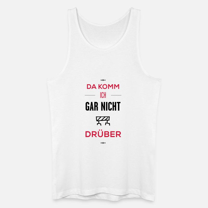 gar nicht drüber - Männer Bio Tank Top - Weiß
