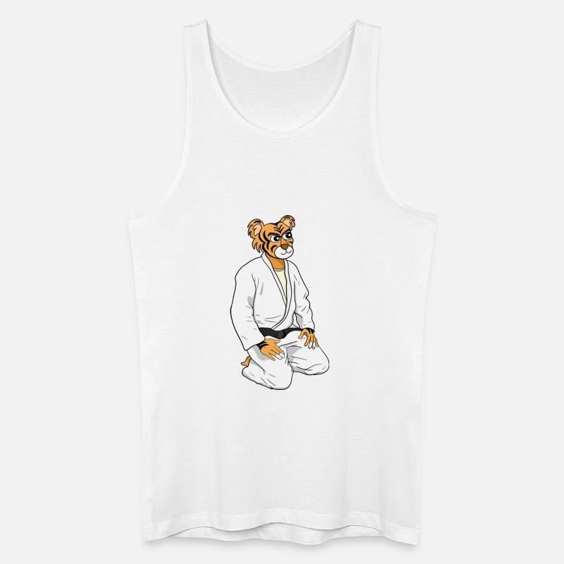 Sei ein Tiger - Männer Bio Tank Top - Weiß
