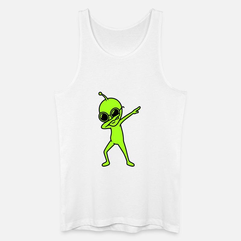 Alien Dab - Débardeur bio Homme - blanc