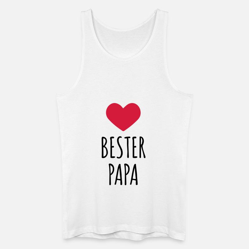 Bester Papa (dh) - Männer Bio Tank Top - Weiß