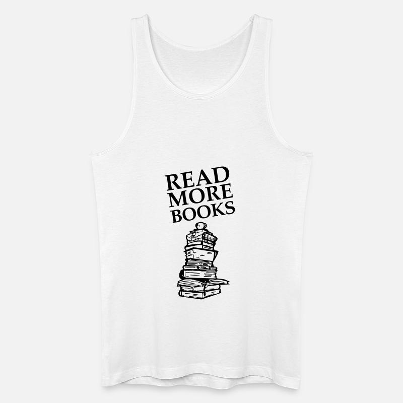 Read More Books - Männer Bio Tank Top - Weiß