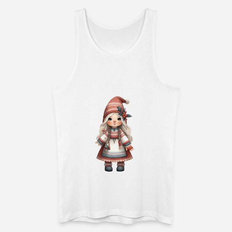 Weihnachtswichtel 4 - Männer Bio Tank Top - Weiß