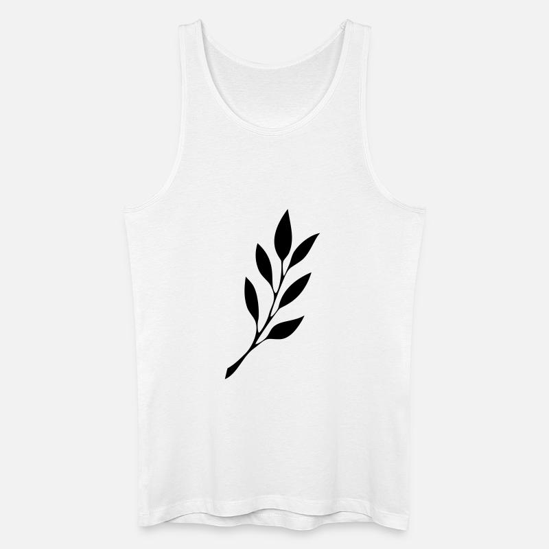 fruehmorgens Tattoo Logo schwarz - Männer Bio Tank Top - Weiß