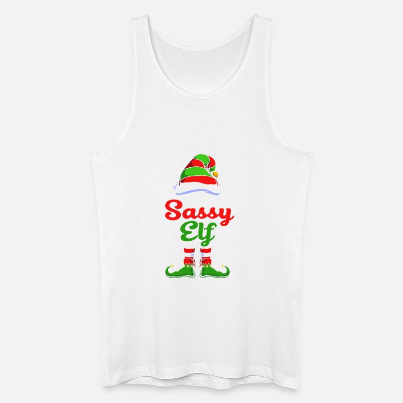 Elfe Elf Weihnachtsgeschenk Nervensäge - Männer Bio Tank Top - Weiß